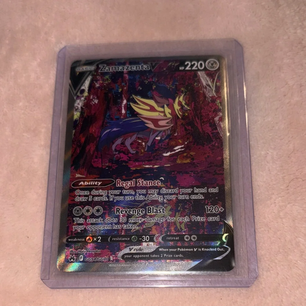 Pokemon Zamazenta V - Crown Zenith: Galarian Gallery (CRZ:GG) GG54/GG70